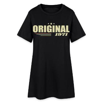 54. Geburtstag 54 Jahre Original 1971 - Frauen T-Shirt-Kleid - Schwarz - Vorne