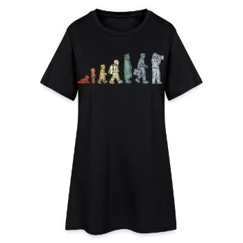 Baby zum Kameramann - Frauen T-Shirt-Kleid - Schwarz - Vorne