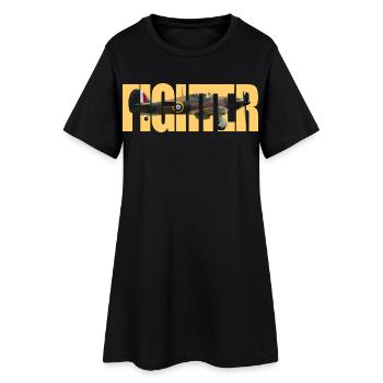 Chasseur Hurricane - Robe T-shirt Femme - noir - Devant