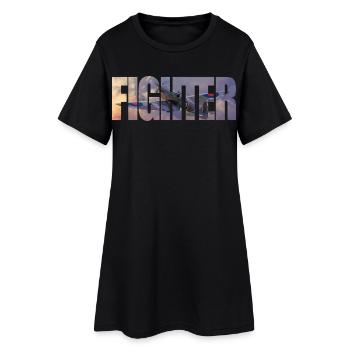 Chasseur Spitfire - Robe T-shirt Femme - noir - Devant