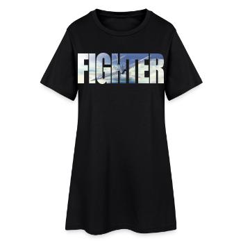 Chasseur Spitfire - Robe T-shirt Femme - noir - Devant