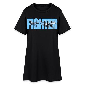 Fighter Su-30SM - Frauen T-Shirt-Kleid - Schwarz - Vorne
