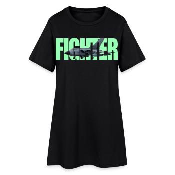 Fighter Tornado - Women’s T-Shirt Dress - black - Front
