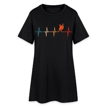 Judo battement de cœur arts martiaux Judoka artiste martial - Robe T-shirt Femme - noir - Devant