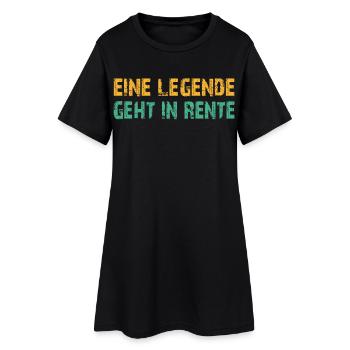 Ruhestand Legende - Frauen T-Shirt-Kleid - Schwarz - Vorne