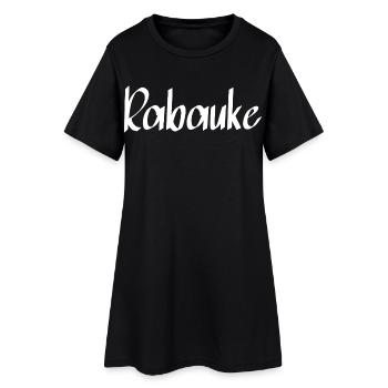 Rabauke - Frauen T-Shirt-Kleid - Schwarz - Vorne