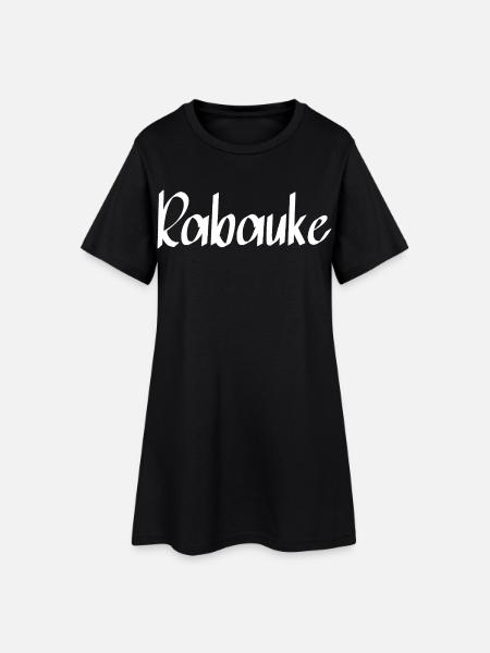 Rabauke - Frauen T-Shirt-Kleid - Schwarz