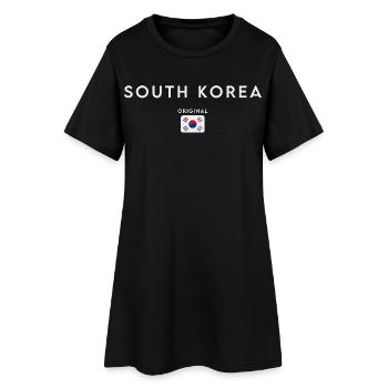 Drapeau sud-coréen, fierté sud-coréenne - Robe T-shirt Femme - noir - Devant