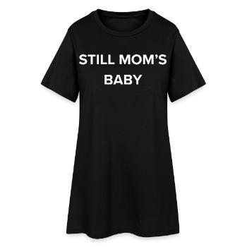 Le bébé de la maman - Robe T-shirt Femme - noir - Devant