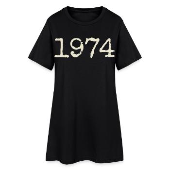 1974 Birthday Gift - Awesome since 1974 - Women’s T-Shirt Dress - black - Front