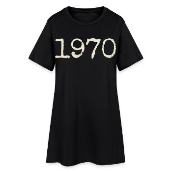 Cadeau Anniversaire 1970 - Génial depuis 1970 - Robe T-shirt Femme - noir - Devant