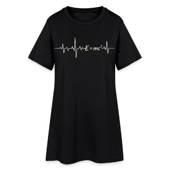 I Love Physics Theory of Relativity E=mc² - Women’s T-Shirt Dress - black - Front