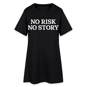 Pas de risque, pas d’histoire - Robe T-shirt Femme - noir - Devant