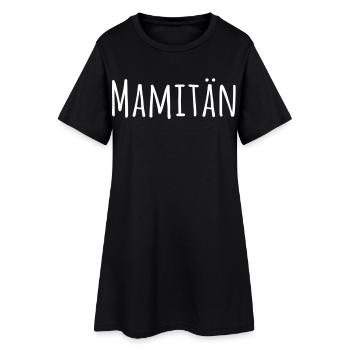 Mamitän Jeu de mots drôle Captain Mama Anchor - Robe T-shirt Femme - noir - Devant