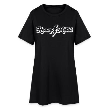 Heavy Metal Script - Women’s T-Shirt Dress - black - Front