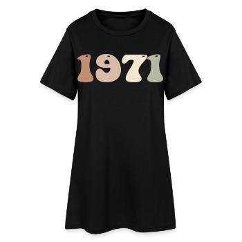 1971 - Robe T-shirt Femme - noir - Devant