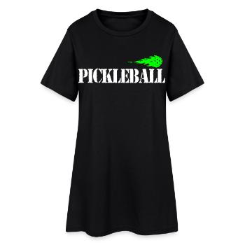 Pickleball - Women’s T-Shirt Dress - black - Front