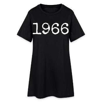 Legendär seit 1966 - Frauen T-Shirt-Kleid - Schwarz - Vorne