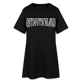 Allemagne de l’Est Ossis Allemagne de l’Est - Robe T-shirt Femme - noir - Devant
