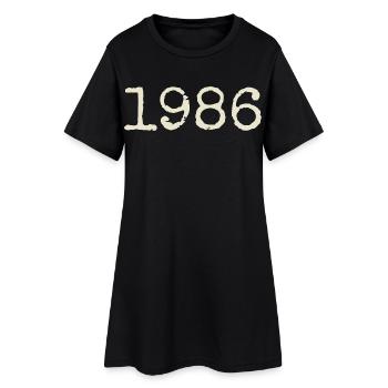 1986 Birthday Gift - Awesome since 1986 - Women’s T-Shirt Dress - black - Front