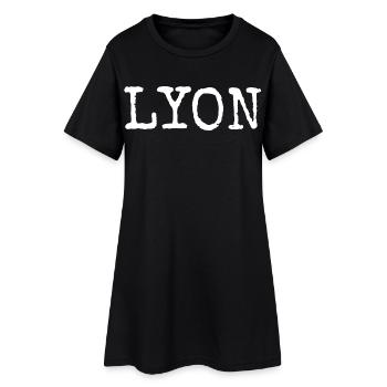 Lyon - Robe T-shirt Femme - noir - Devant
