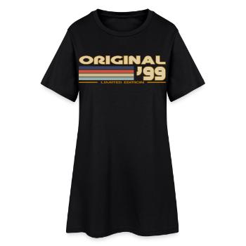 1999 - Frauen T-Shirt-Kleid - Schwarz - Vorne