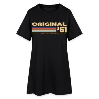 1961 - Robe T-shirt Femme - noir - Devant