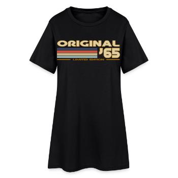 1965 - Women’s T-Shirt Dress - black - Front