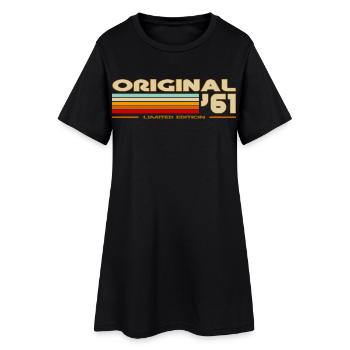 1961 - Robe T-shirt Femme - noir - Devant
