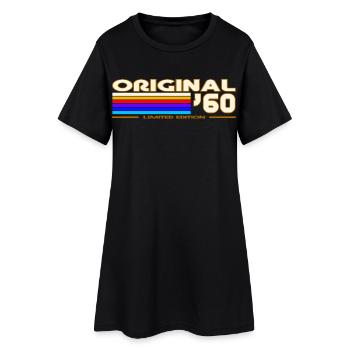 1960 - Robe T-shirt Femme - noir - Devant