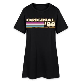 1988 - Women’s T-Shirt Dress - black - Front