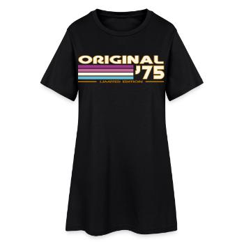Original 75 Vintage Stripes - Women’s T-Shirt Dress - black - Front