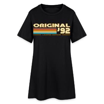1992 - Women’s T-Shirt Dress - black - Front