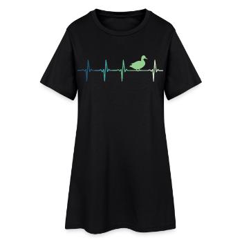 canard battement de canards - Robe T-shirt Femme - noir - Devant