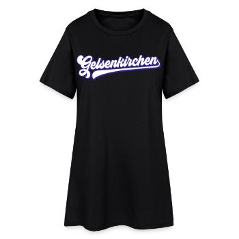 Texte de Gelsenkirchen | Couleurs changeantes - Robe T-shirt Femme - noir - Devant
