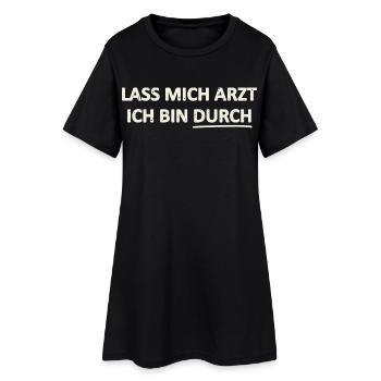 Lustiger Spruch Party Festival - Frauen T-Shirt-Kleid - Schwarz - Vorne