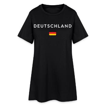 Flag of Germany, German pride - Women’s T-Shirt Dress - black - Front