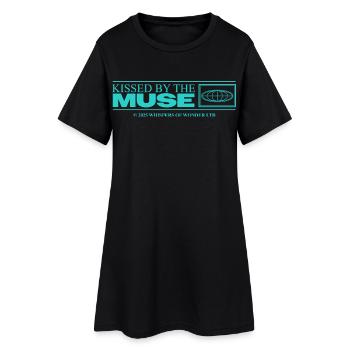 Inspiré et créatif – Déclaration esthétique - Robe T-shirt Femme - noir - Devant