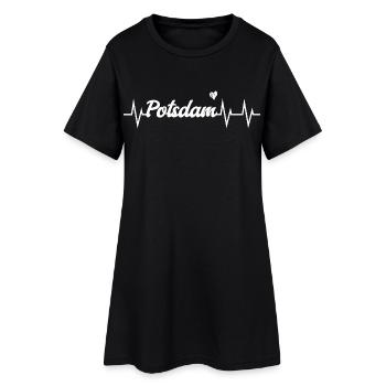 Heartbeat Potsdam - Women’s T-Shirt Dress - black - Front