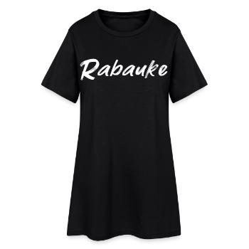 Rabauke - Frauen T-Shirt-Kleid - Schwarz - Vorne