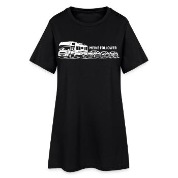 Moi et mes abonnés - Camping-car - Embouteillage - Robe T-shirt Femme - noir - Devant