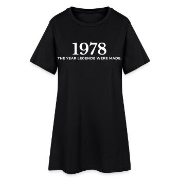 Legendary Vintage 1978 Retro Look 1978 - Women’s T-Shirt Dress - black - Front