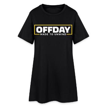 Offday – Made to Unwind - Frauen T-Shirt-Kleid - Schwarz - Vorne