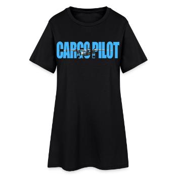 Cargo pilot An-26 - Women’s T-Shirt Dress - black - Front