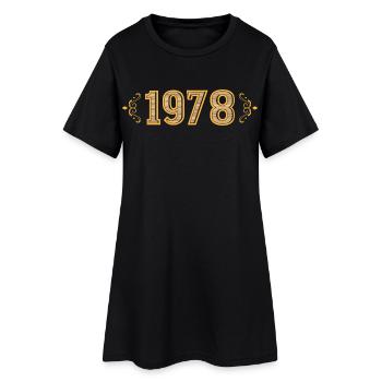 Légende depuis 1978 rétro 1978 - Robe T-shirt Femme - noir - Devant
