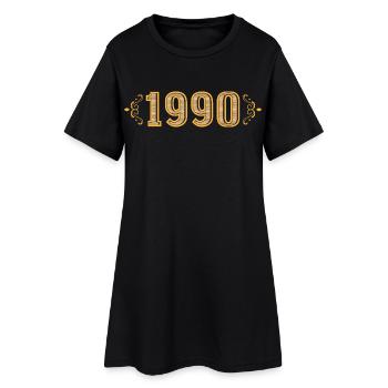 Légende depuis 1990 rétro 1990 - Robe T-shirt Femme - noir - Devant