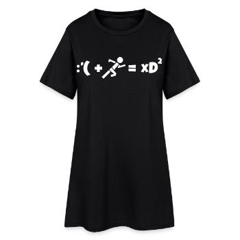 Fun running formula - Women’s T-Shirt Dress - black - Front