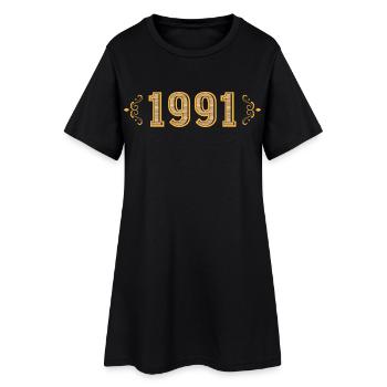 Légende depuis 1991 rétro 1991 - Robe T-shirt Femme - noir - Devant