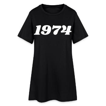 1974 - Robe T-shirt Femme - noir - Devant