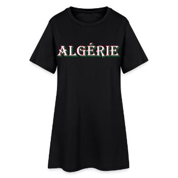Algérie Idée cadeau Algérie - Robe T-shirt Femme - noir - Devant
